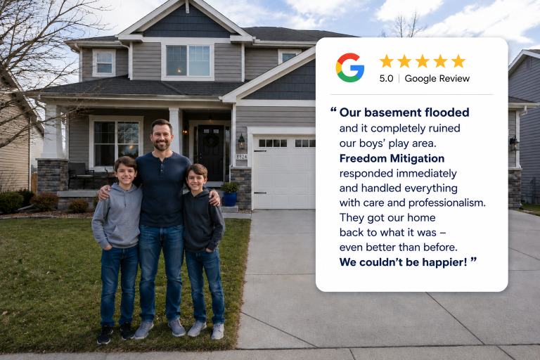 Google Review of Water Damage